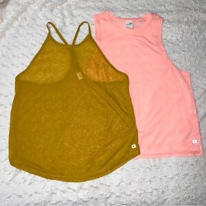 NWOT Gap Fit sheer athletic tank bundle (2 pack) size small